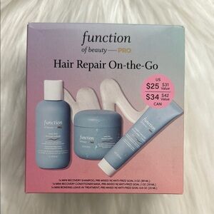 Function of Beauty PRO Mini On the Go Bond Repair Set for Wavy Hair